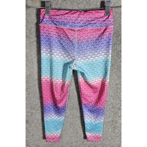 Eddie Bauer Live Your Adventure Mermaid Scale Leggings Girls Size Small 7-8